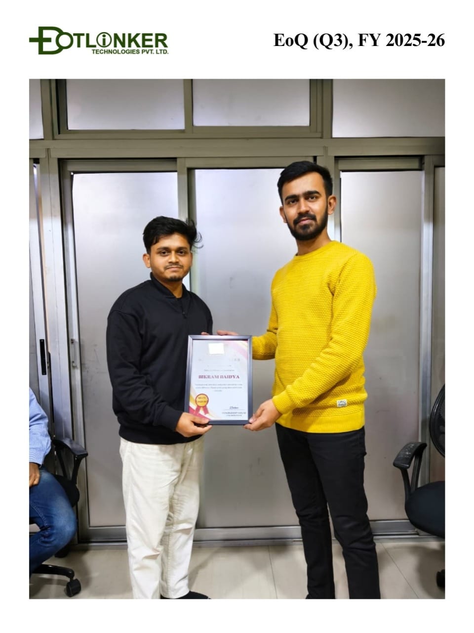 DotLinker Employee of the Quarter Q3, FY 2025-26